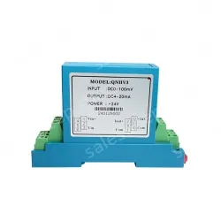 Hall Effect AC DC Voltage Transducer QNHV3 Input 100mV 5V 10V 50V 100V 500V 1000V Output 4-20mA RS485 0-10V 0-5V Voltage Sensor