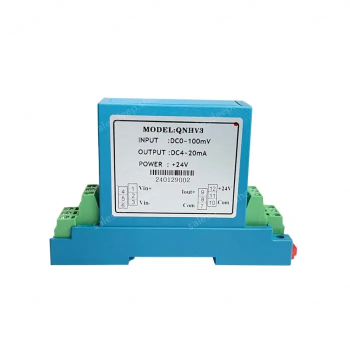 Hall Effect AC DC Voltage Transducer QNHV3 Input 100mV 5V 10V 50V 100V 500V 1000V Output 4-20mA RS485 0-10V 0-5V Voltage Sensor