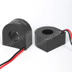 100A/50mA Small Current Transformer Ring Type CT QNCT03L 50A 25mA 1:2000 100A 33.33mA 1:3000 100A 25mA 1:4000 AC Current Sensor