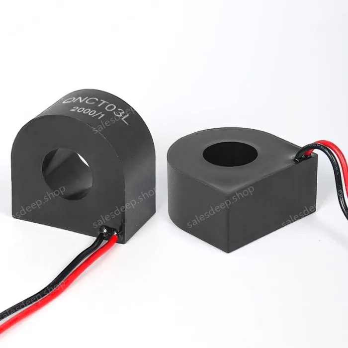 100A/50mA Small Current Transformer Ring Type CT QNCT03L 50A 25mA 1:2000 100A 33.33mA 1:3000 100A 25mA 1:4000 AC Current Sensor
